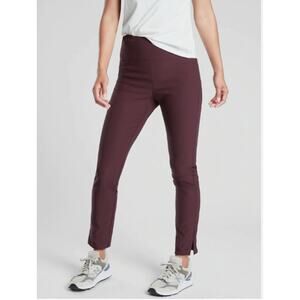 ATHLETA Wander Slim Ankle Pant in Antique Burgundy // 8